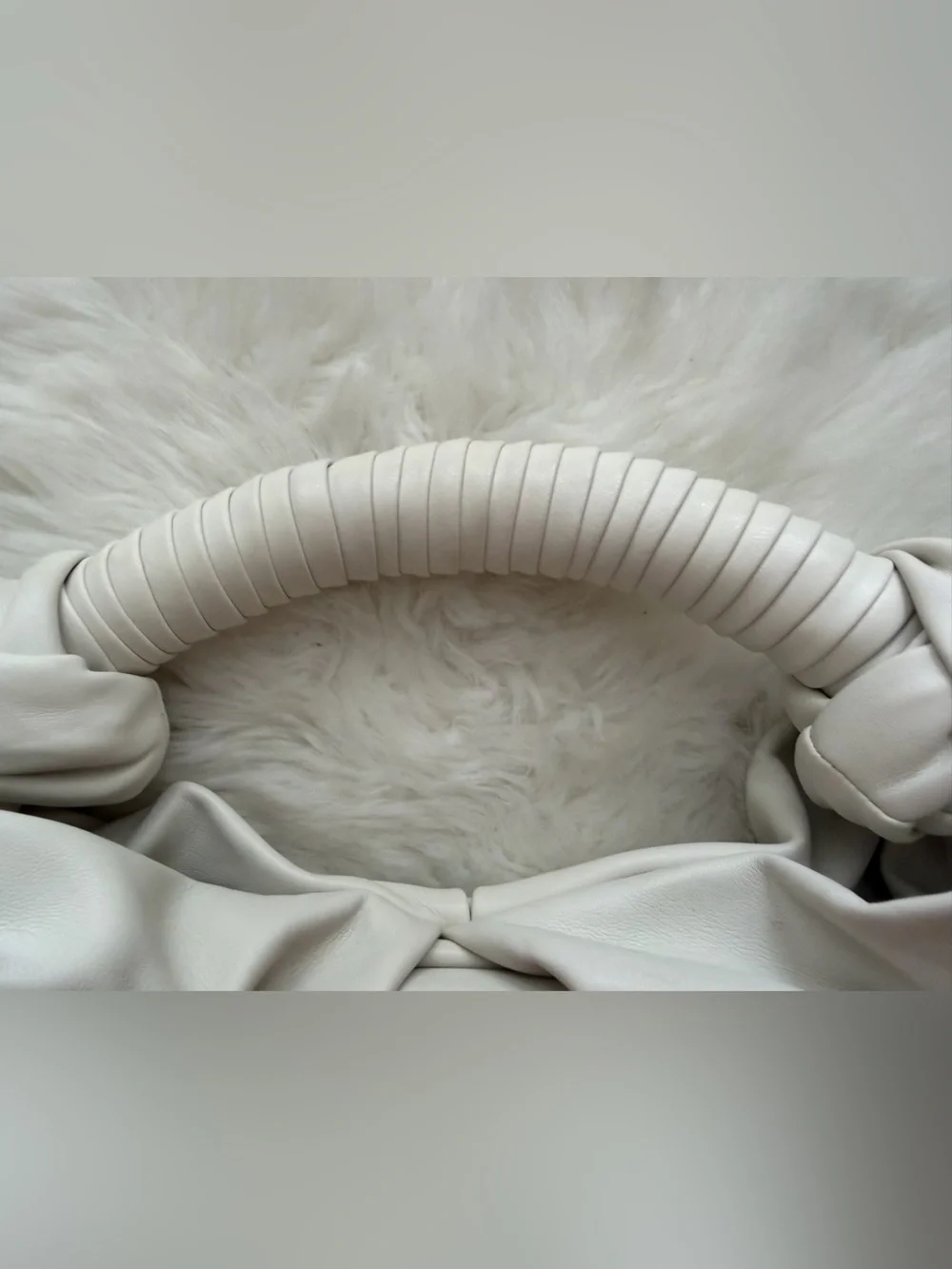 New! Simon Miller Lopsy Cream Knot-Handle Hobo Bag